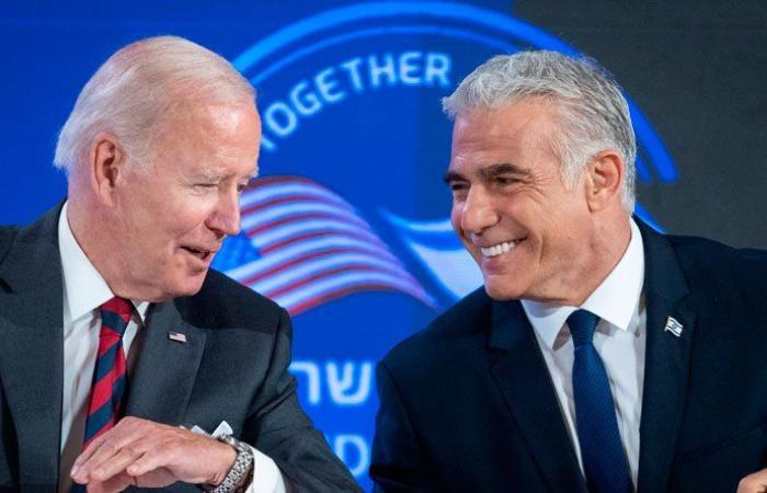 بايدن: إعلان جريء من لابيد بشأن ‏الصراع الفلسطيني ـ الإسرائيلي