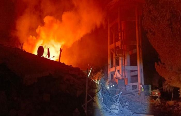 غارات على قرى قضاء النبطية ليلاً