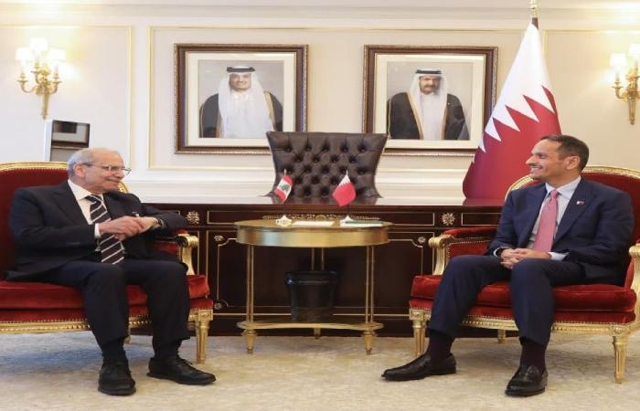 سلام يبحث مع نظيره القطري دعم الجيش وقطاعَي الطاقة والكهرباء