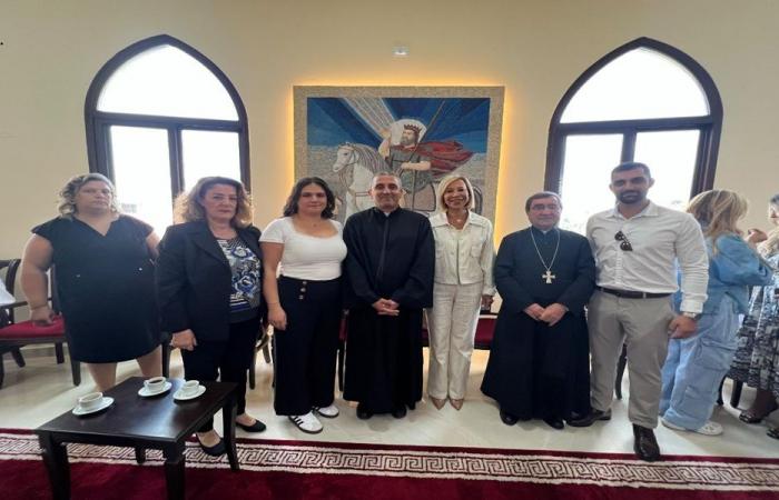 اللبنانية الأولى تشارك في قداس عيد السيدة التي تفك العقد في كفرحتنا